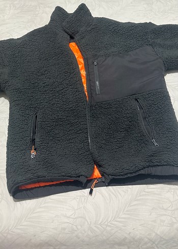 ErkekFermuarlı Polar Ceket - Görsel 2