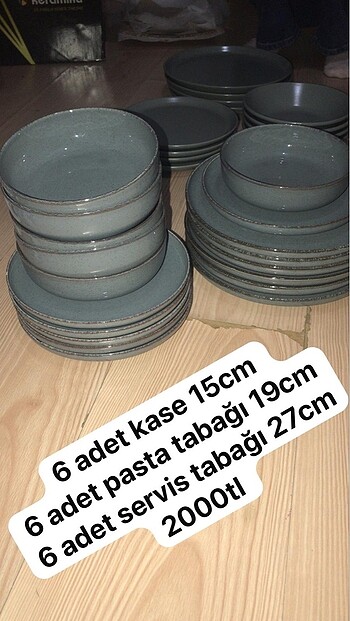16 adet tabak