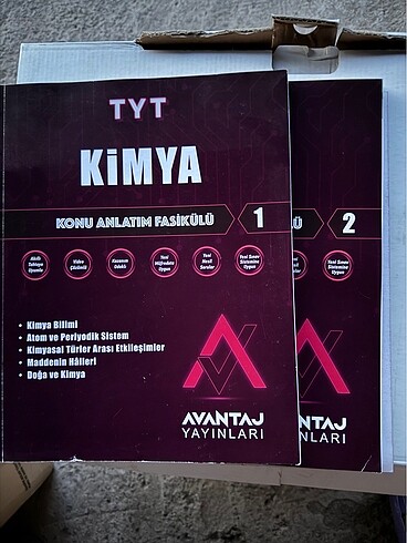 avantaj yayınları tyt kimya fasikül soru bankası