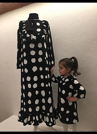 Özel dikim anne kız kombini 