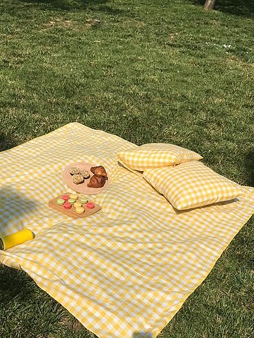 Zara Home BELMOD SARI EKOSE PİKNİK SETİ