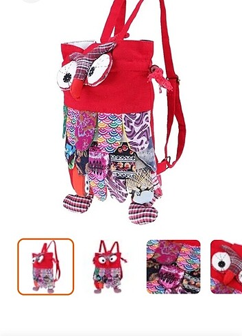 Patchwork el yapımı sırt çanta