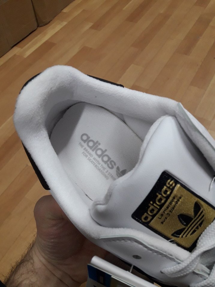 Beyaz Adidas Super Star Erkek Spor Ayakkabi - Görsel 3