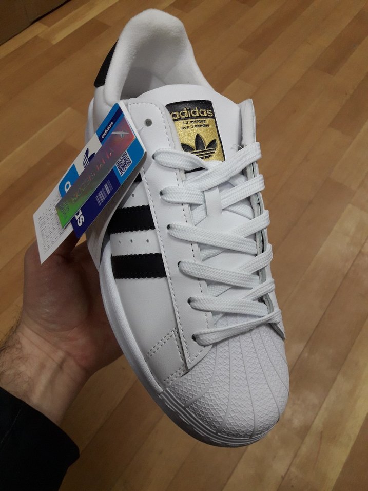 Beyaz Adidas Super Star Erkek Spor Ayakkabi - Görsel 2