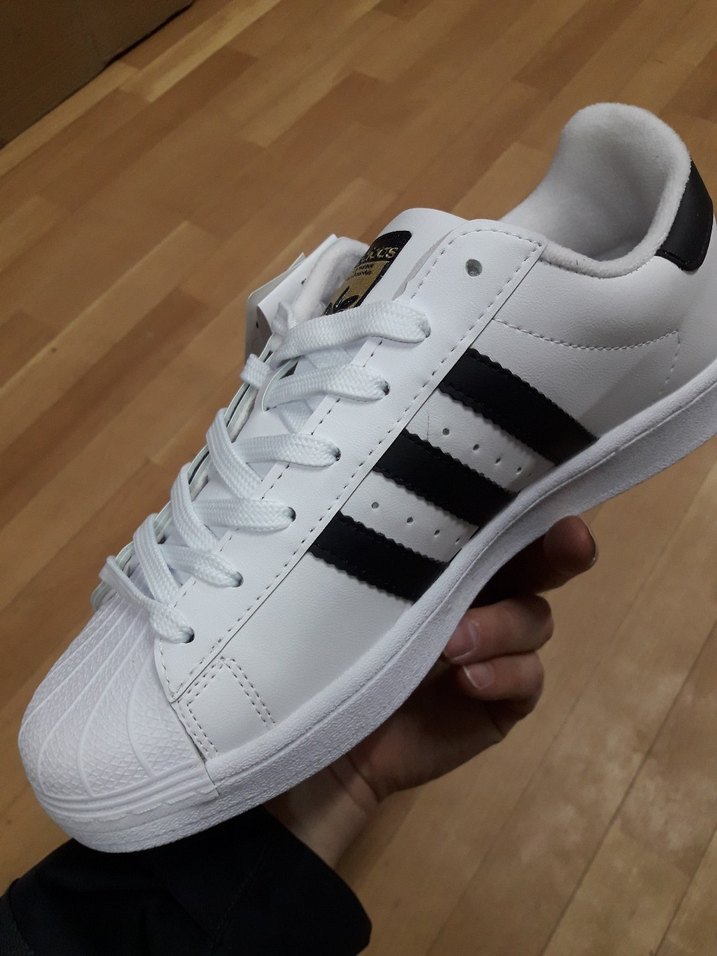 Beyaz Adidas Super Star Erkek Spor Ayakkabi - Görsel 5