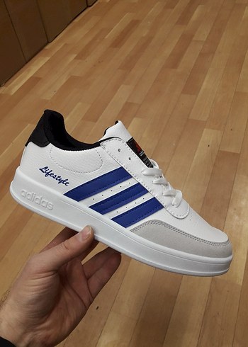 Erkek Beyaz Adidas Lifestyle Bağcıklı Spor Ayakkabı - Görsel 7