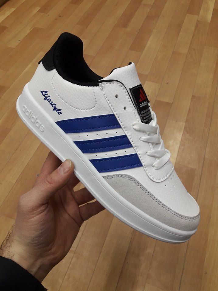 Erkek Beyaz Adidas Lifestyle Bağcıklı Spor Ayakkabı - Görsel 3