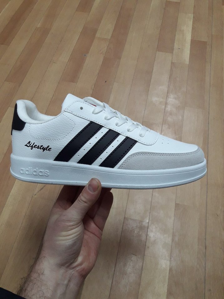 Adidas Lifestyle Beyaz Siyah Spor Ayakkabı - Görsel 3