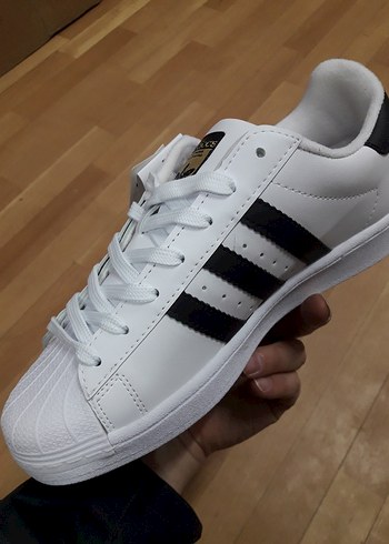 Adidas Beyaz Siyah Bağcıklı Erkek Spor Ayakkabı - Görsel 5