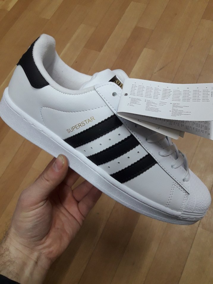 Adidas Sper Star Beyaz Siyah Bağcıklı Spor Ayakkabı - Görsel 3