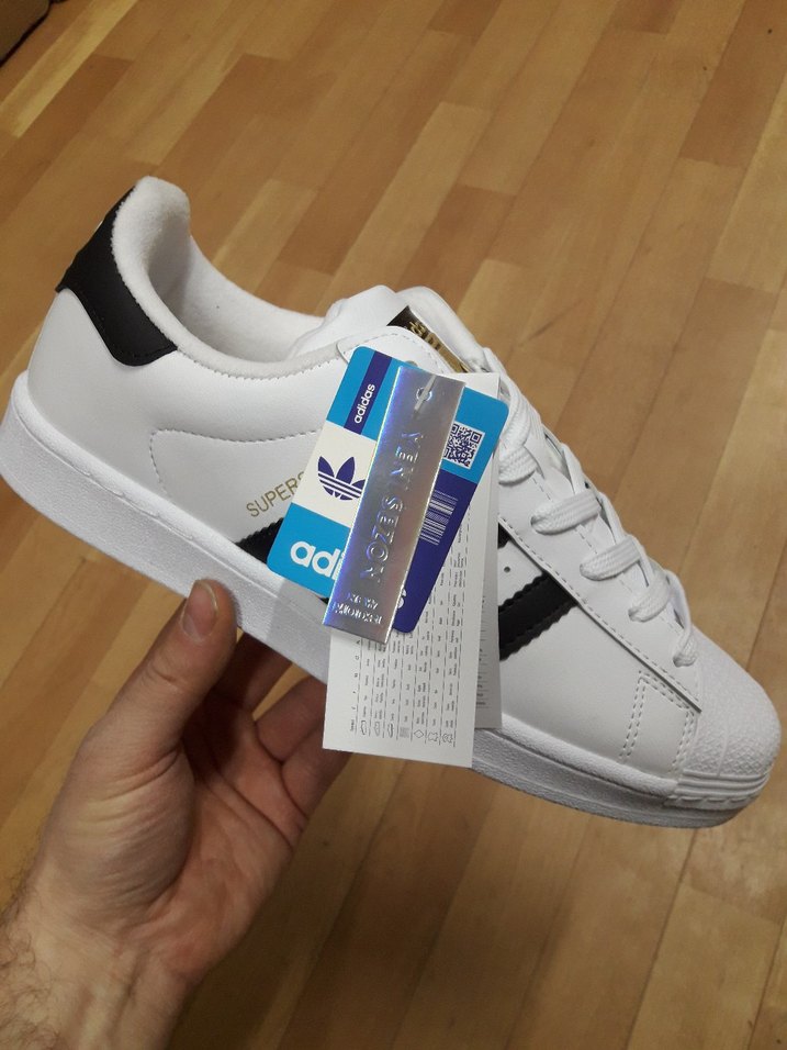 Adidas Sper Star Beyaz Siyah Bağcıklı Spor Ayakkabı - Görsel 2