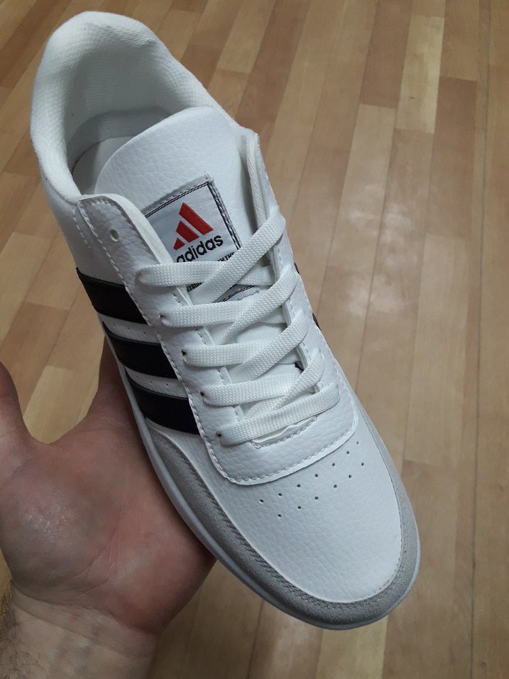 Beyaz Siyah Adidas Lifestyle Günlük Spor Ayakkabı - Görsel 5