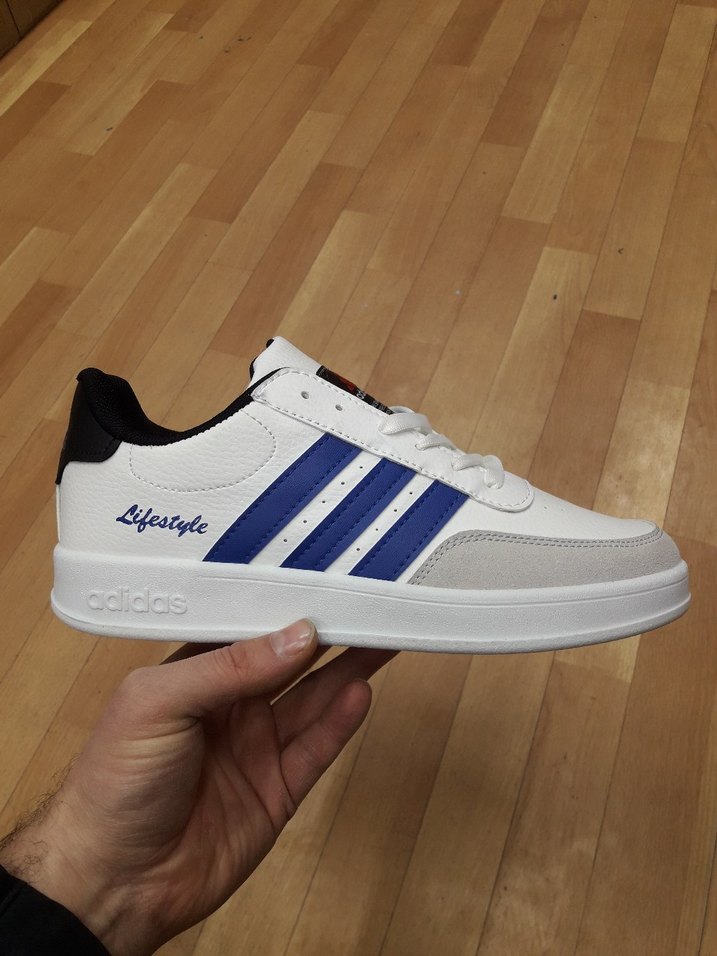 Beyaz Erkek Spor Ayakkabı Bağcıklı - Görsel 5