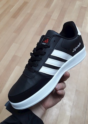 Adidas Siyah Beyaz Bağcıklı Erkek Spor Ayakkabı - Görsel 5