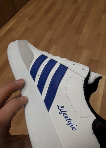 Erkek Beyaz Laced Spor Ayakkabı - Görsel 4