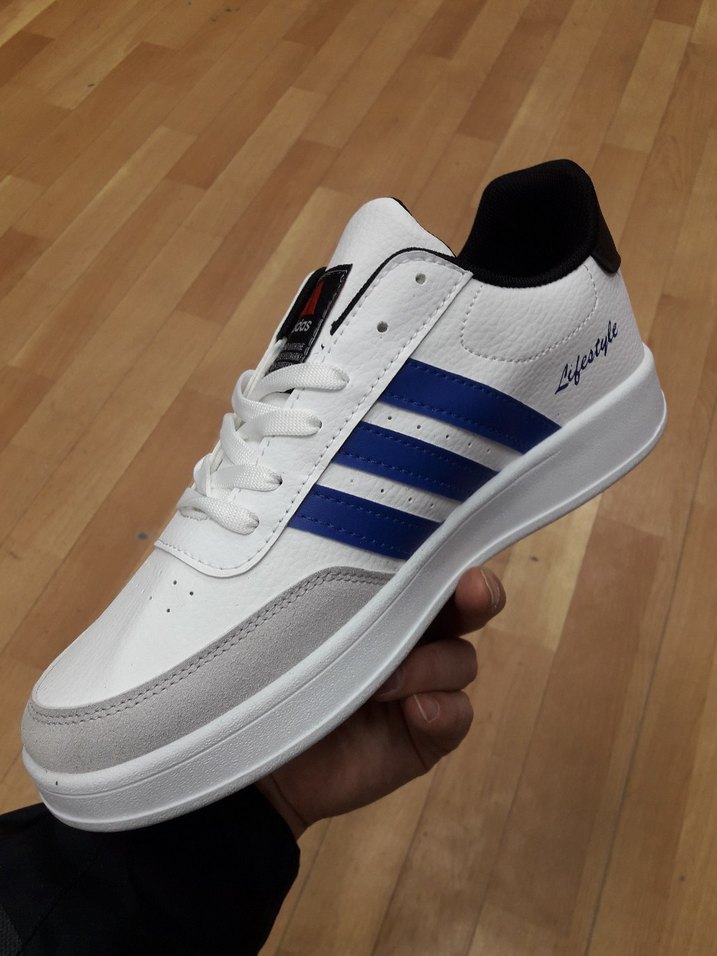 Erkek Beyaz Laced Spor Ayakkabı - Görsel 3