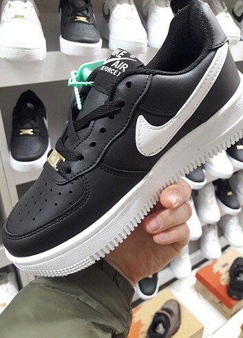38 Beden siyah Renk NICE AIR FORCE 107 BAYAN SPOR AYAKKABI