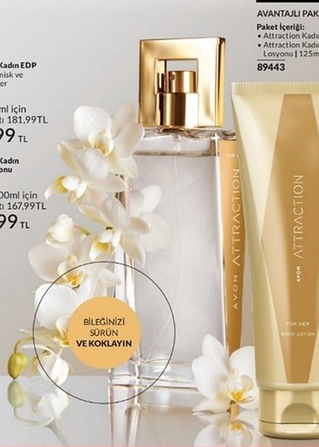 Avon Attraction Kadın Parfüm ve Losyon Seti