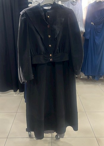 Düğmeli Siyah İKİLİ TAKIM