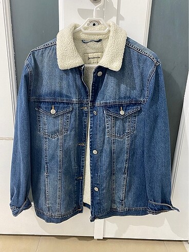 Stradivarius kürklü denim kot ceket