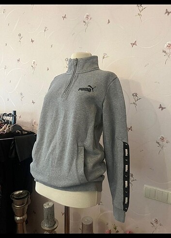 s Beden gri Renk Orjınal sweatshirt