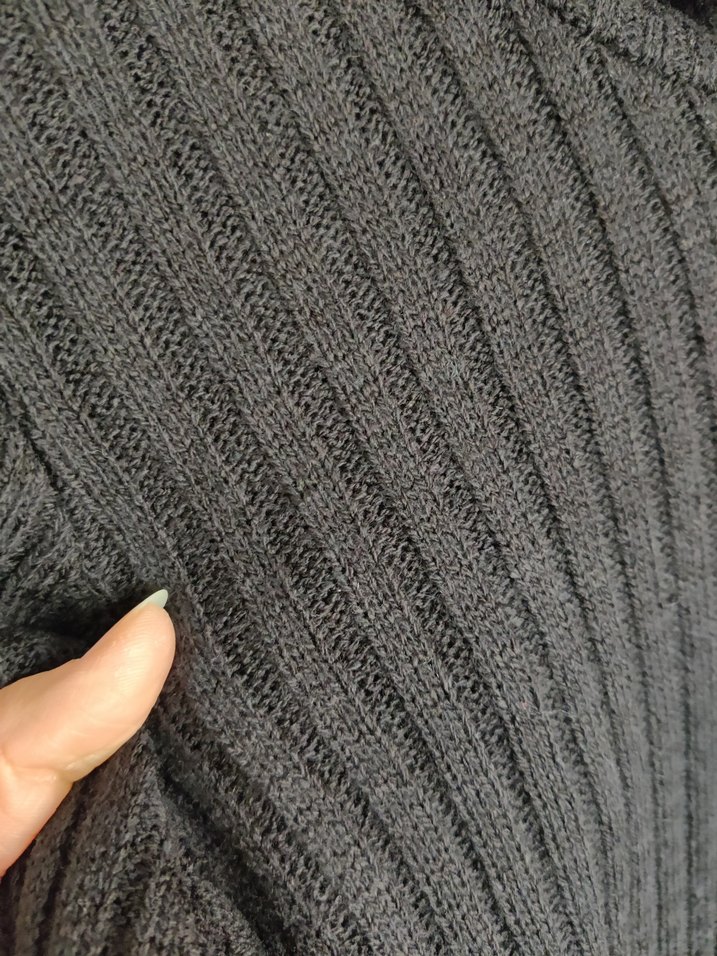 Uzun Fitilli Triko Elbise - Görsel 2