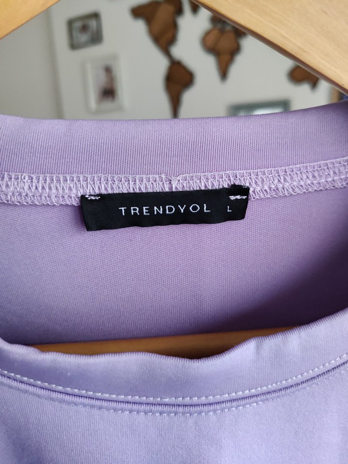 Mor Rahat Kesim Uzun Kollu Midi Tunik - Görsel 4