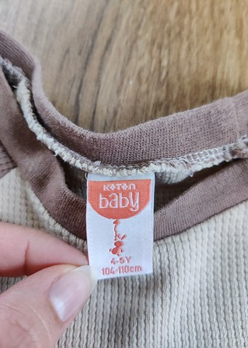 Erkek Çocuk Bej Uzun Kollu tişört - Görsel 3