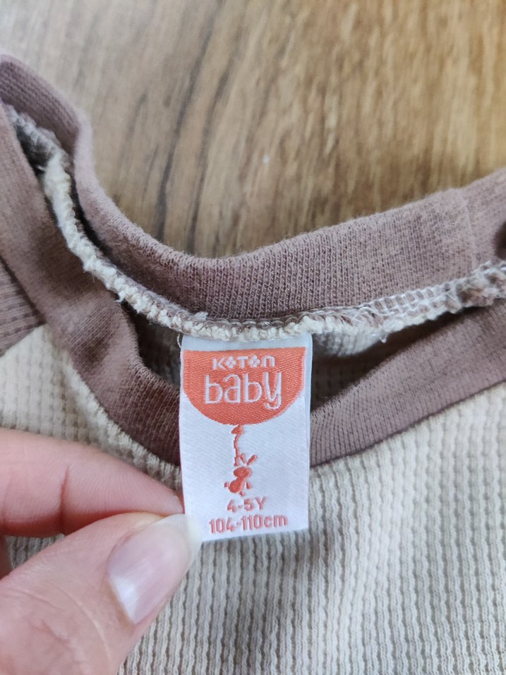 Erkek Çocuk Bej Uzun Kollu tişört - Görsel 3