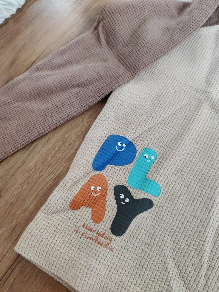 Erkek Çocuk Bej Uzun Kollu tişört - Görsel 4