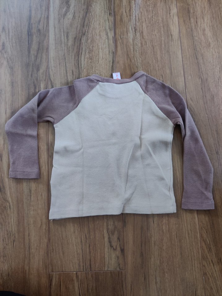 Erkek Çocuk Bej Uzun Kollu tişört - Görsel 2