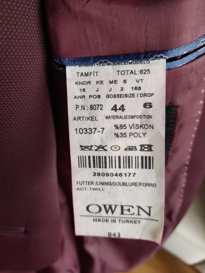 Bordo Erkek Takım Elbise - Görsel 3