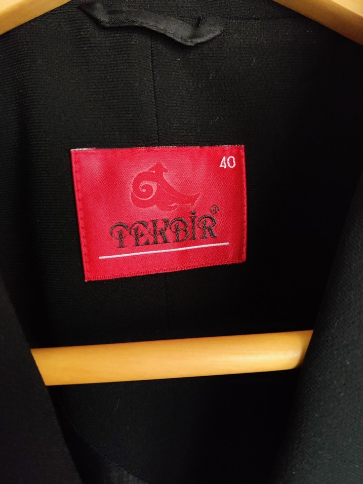 Kadın Siyah Uzun Ceket - Görsel 2