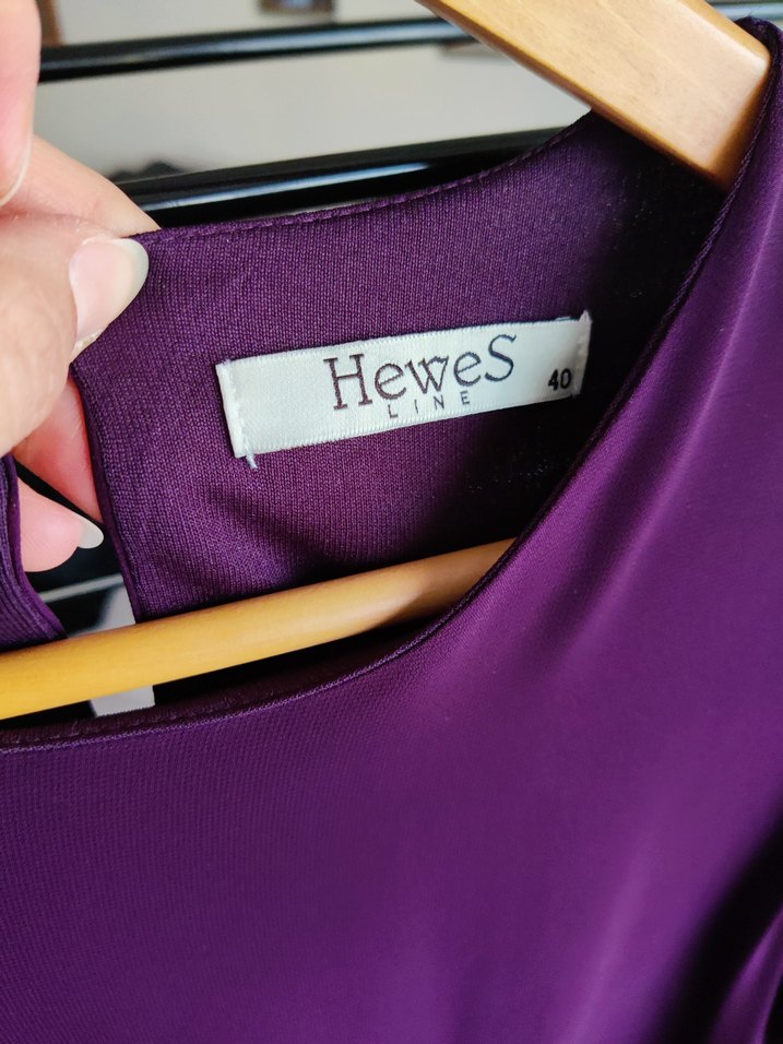 Mor Uzun Kollu Salaş Elbise - Görsel 3