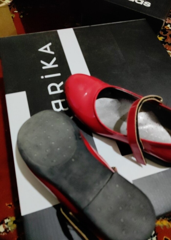 kırmızı rugan babet - Görsel 4