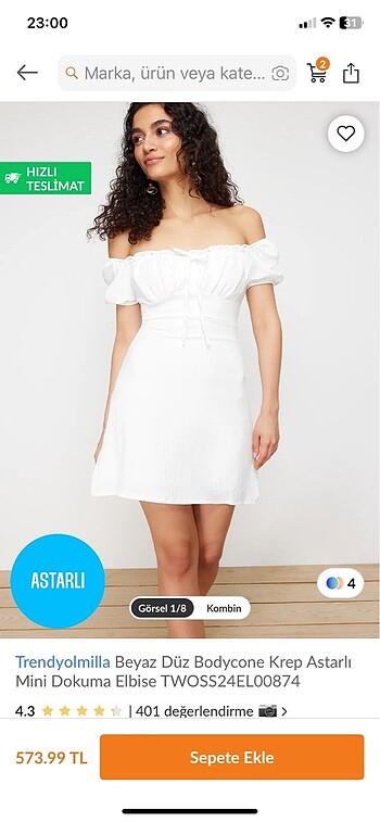 Beyaz elbise