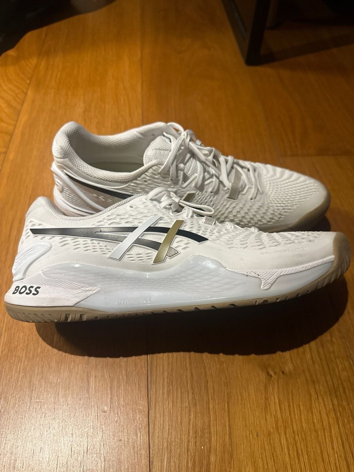 46.5 Asics BOSS Beyaz Elastik Bağcıklı Spor Ayakkabı - Görsel 5