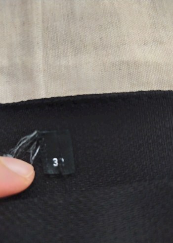 32 Beden siyah Renk Milla siyah kumaş pantolon
