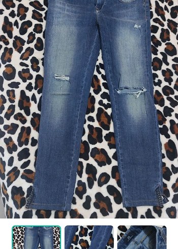 LTB Mavi Yikamali Dar Kesim Denim Jean