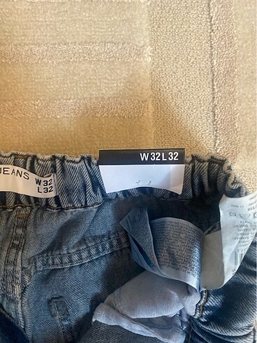 32 Beden mavi Renk Koton jean