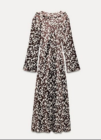 Zara saten elbise