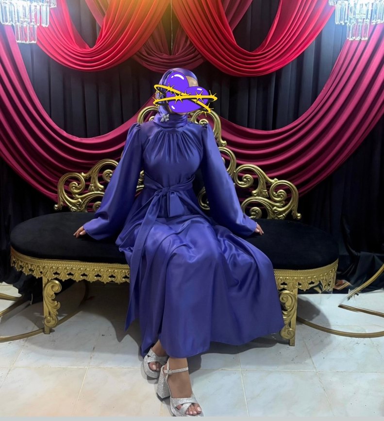 #MOR #ABİYE #SATEN ŞAL DAHİL S-M uyumlu - Görsel 2