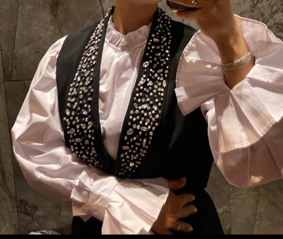 Taşlı Ceket takım S-M gömlek dahildir. - Görsel 2