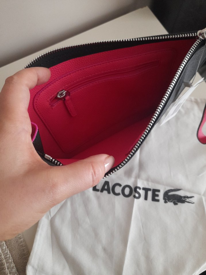 Lacoste Siyah Kadın Fermuarlı Çanta - Görsel 2