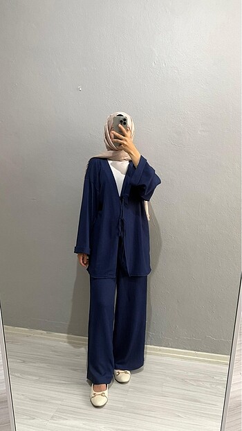 Bağlamalı kimono takım veya tek üst