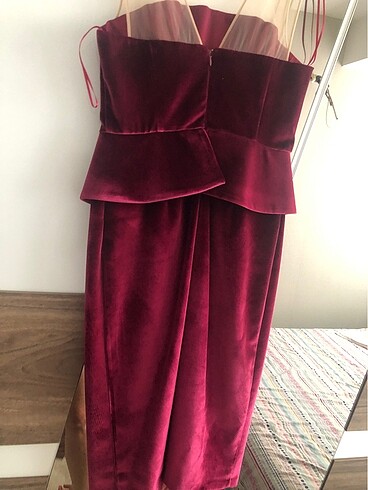 Bordo elbise
