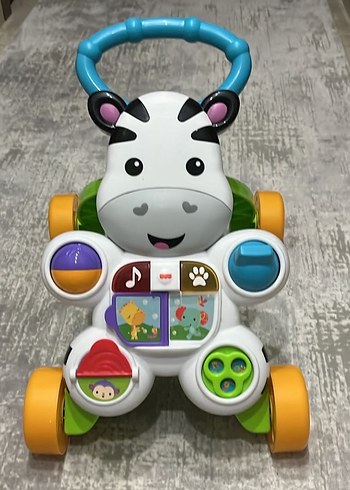 Renkli Zebra Desenli Bebek Yürüteci - Görsel 5