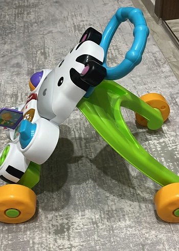 Renkli Zebra Desenli Bebek Yürüteci - Görsel 4