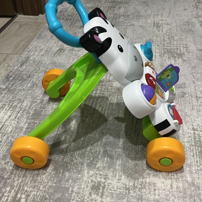 Renkli Zebra Desenli Bebek Yürüteci - Görsel 2