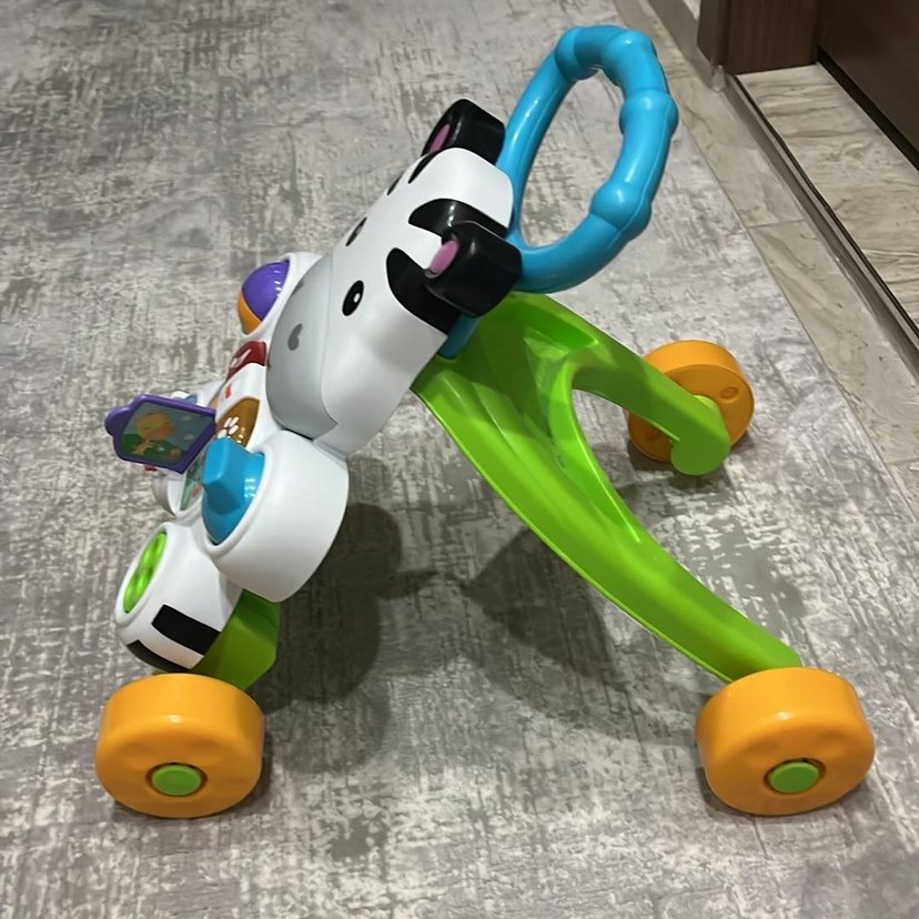 Renkli Zebra Desenli Bebek Yürüteci - Görsel 4